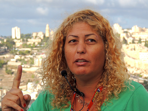 Our tour guide Anat at the Mount of Olives.