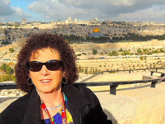 Maurine on the Mount of Olives